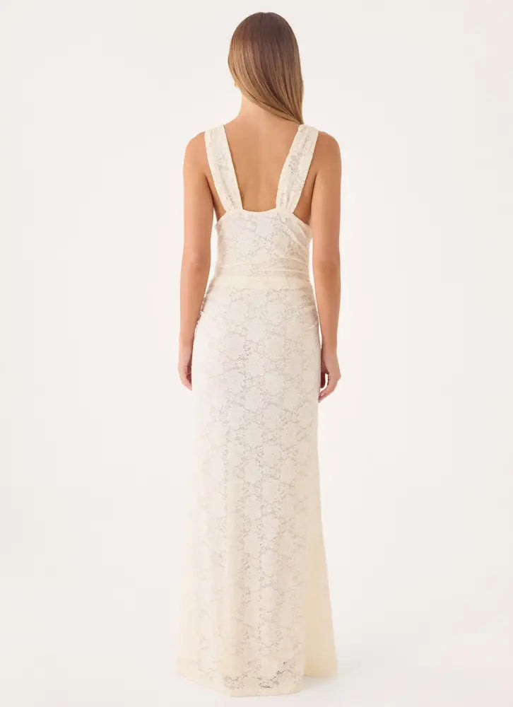 Aarin Lace Maxi Dress - Cream - Maxi Dresses