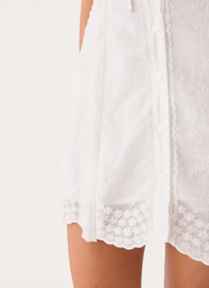 Complexity Mini Dress - White - Mini Dresses