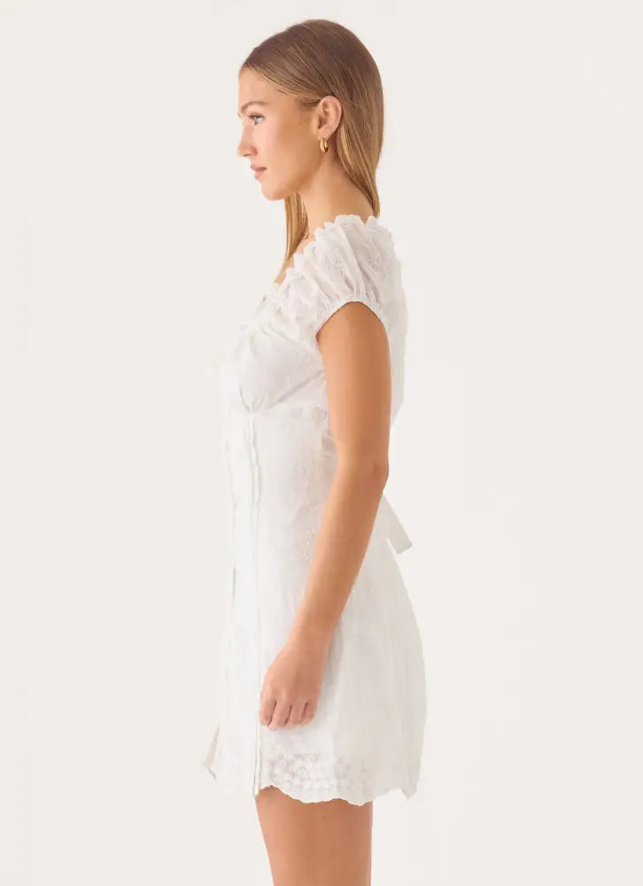 Complexity Mini Dress - White - Mini Dresses