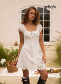Complexity Mini Dress - White - Mini Dresses