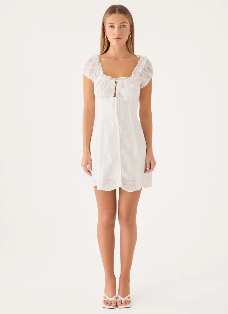 Complexity Mini Dress - White - Mini Dresses