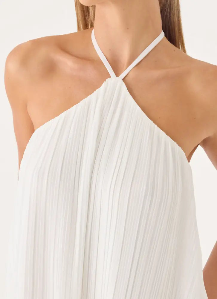 Danni Halter Maxi Dress - White - Maxi Dresses