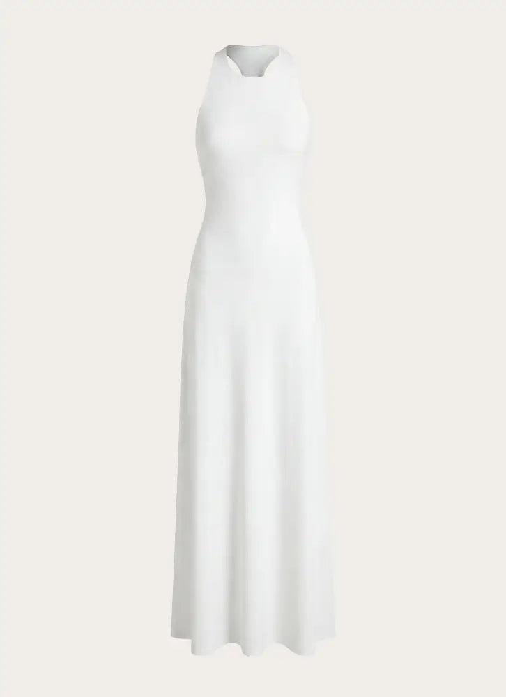 Elliah Cut Out Back Maxi Dress - White - Maxi Dresses