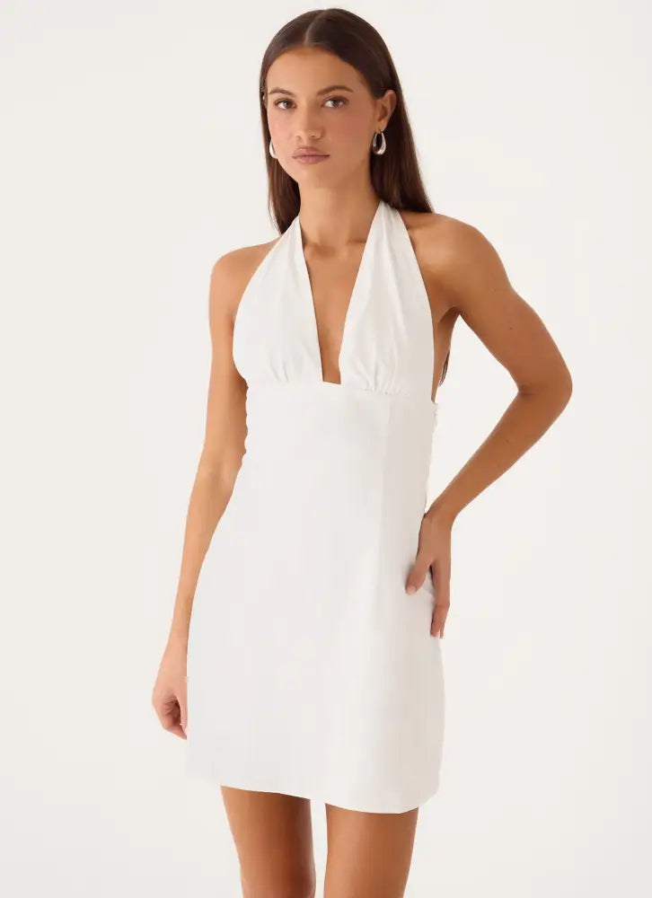 Feyric Mini Dress - White - Mini Dresses