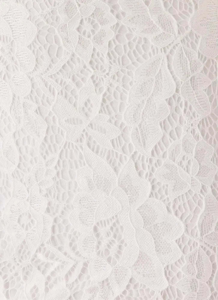 Giulia Lace Mini Dress - White - Mini Dresses