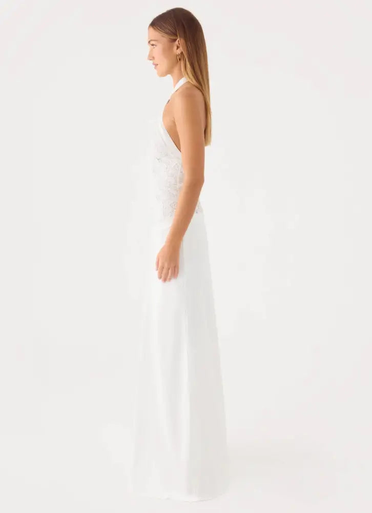 Lilas Maxi Dress - White - Maxi Dresses