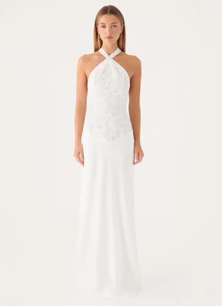 Lilas Maxi Dress - White - Maxi Dresses