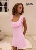 Malina Mini Dress - Pink - Mini Dresses