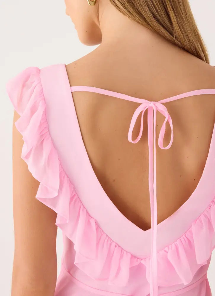Malina Mini Dress - Pink - Mini Dresses
