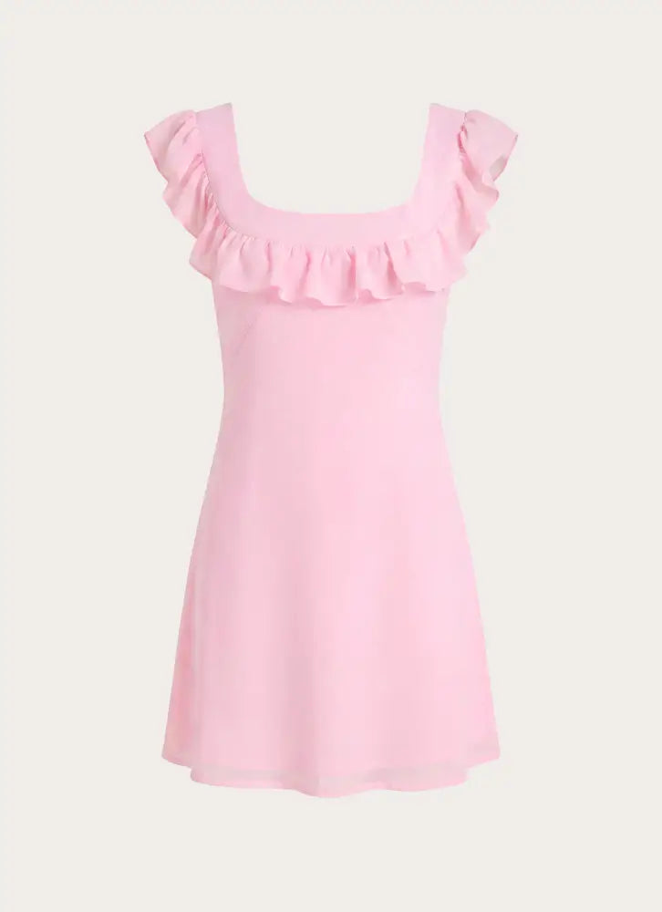 Malina Mini Dress - Pink - Mini Dresses