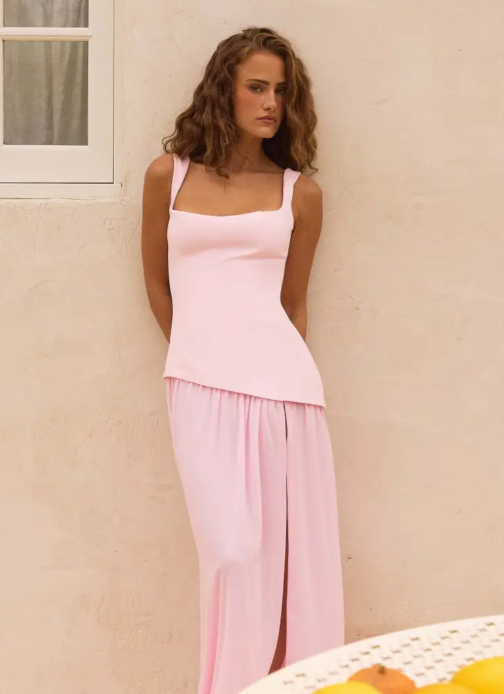 New Era Maxi Dress - Pink - Maxi Dresses