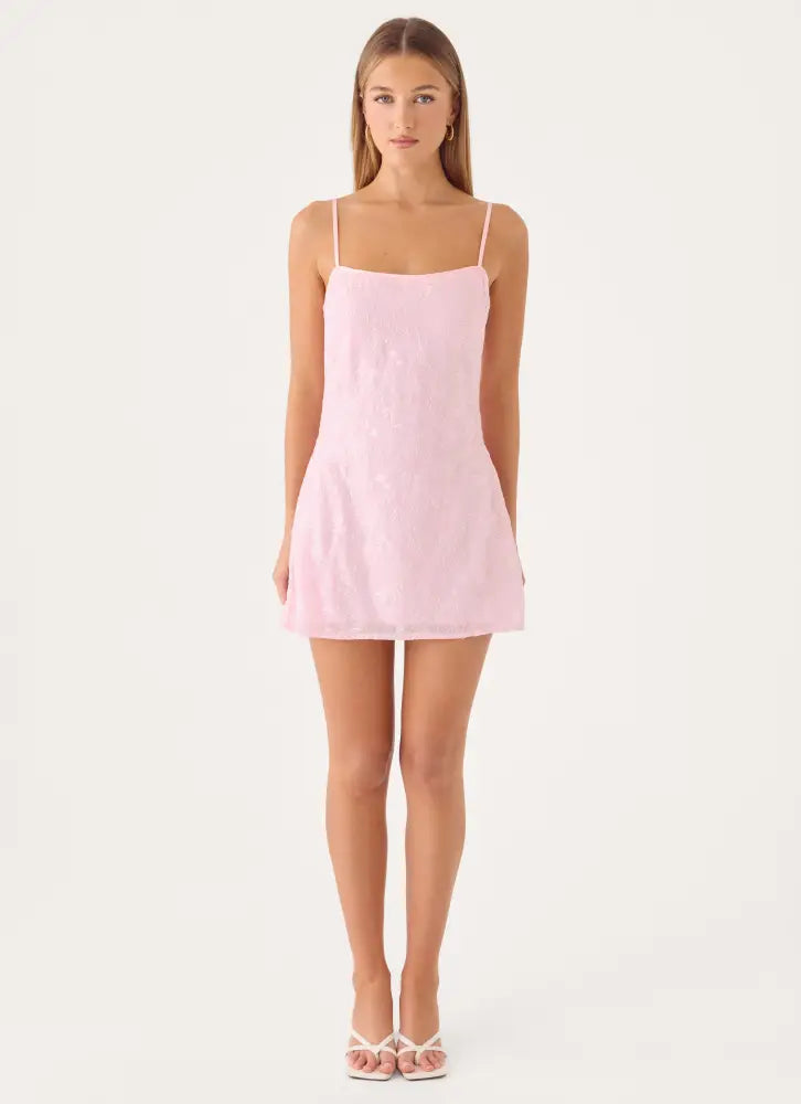 Posey Mini Dress - Pink - Mini Dresses