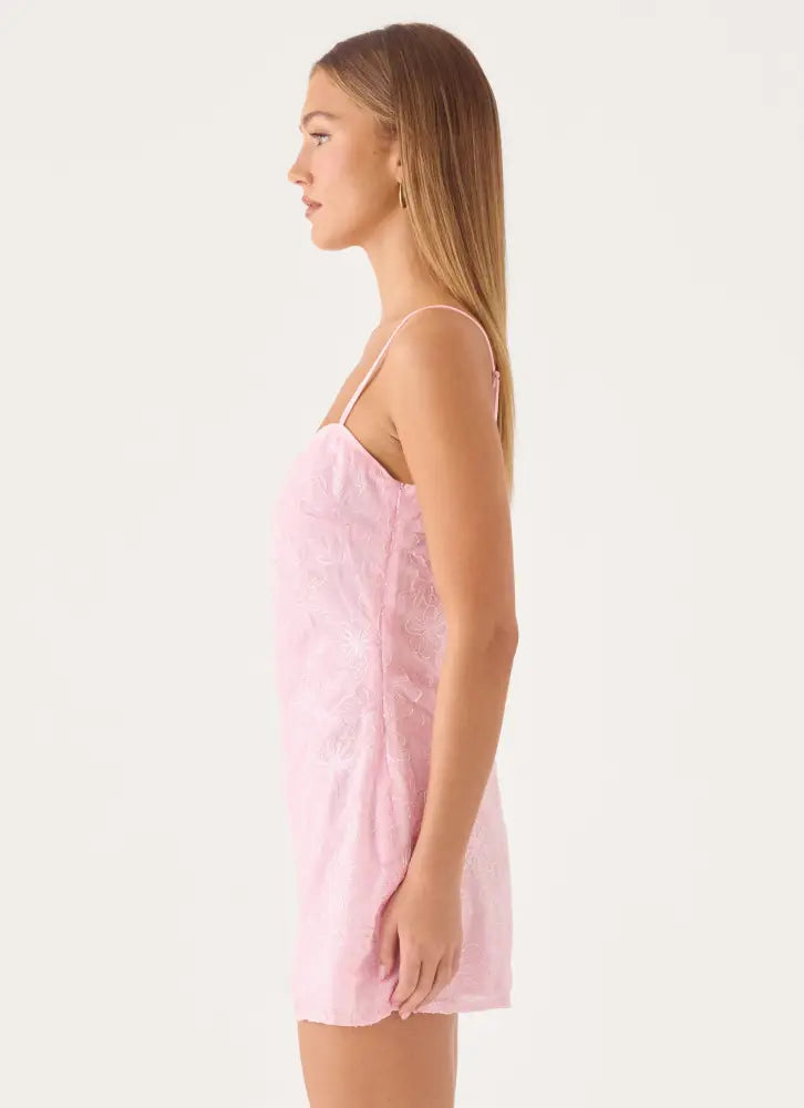Posey Mini Dress - Pink - Mini Dresses