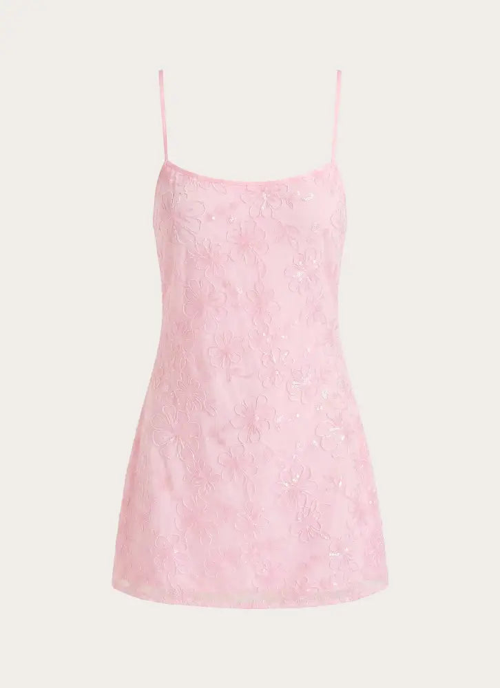 Posey Mini Dress - Pink - Mini Dresses