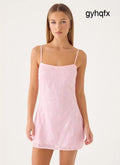 Posey Mini Dress - Pink - Mini Dresses