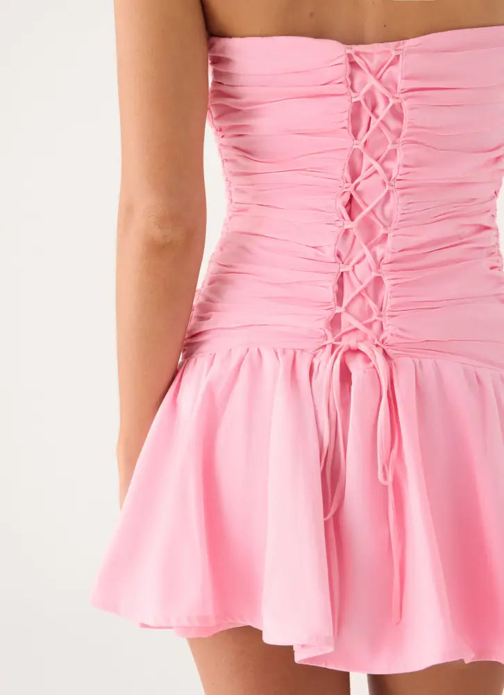 Rosabelle Mini Dress - Pink - Mini Dresses