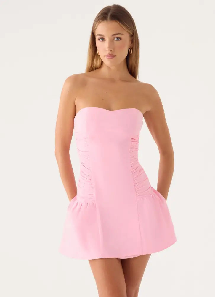 Rosabelle Mini Dress - Pink - Mini Dresses