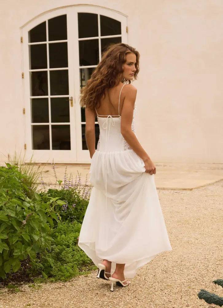 Shooting Love Maxi Dress - White - Maxi Dresses