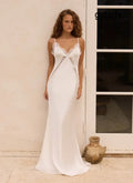 Winona Night Slip Dress - White - Maxi Dresses