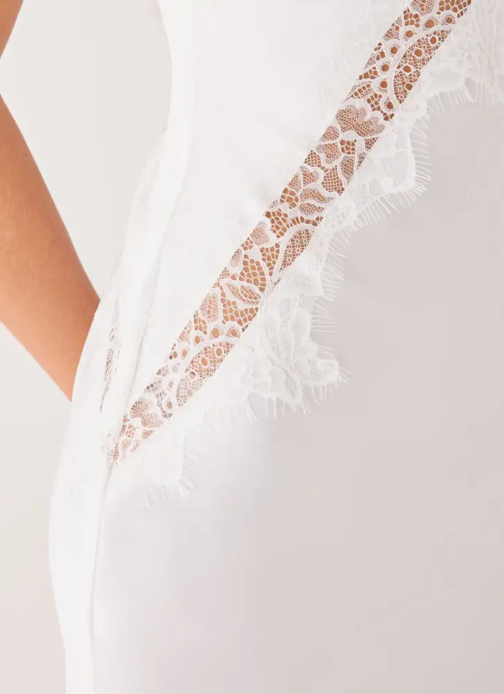 Winona Night Slip Dress - White - Maxi Dresses