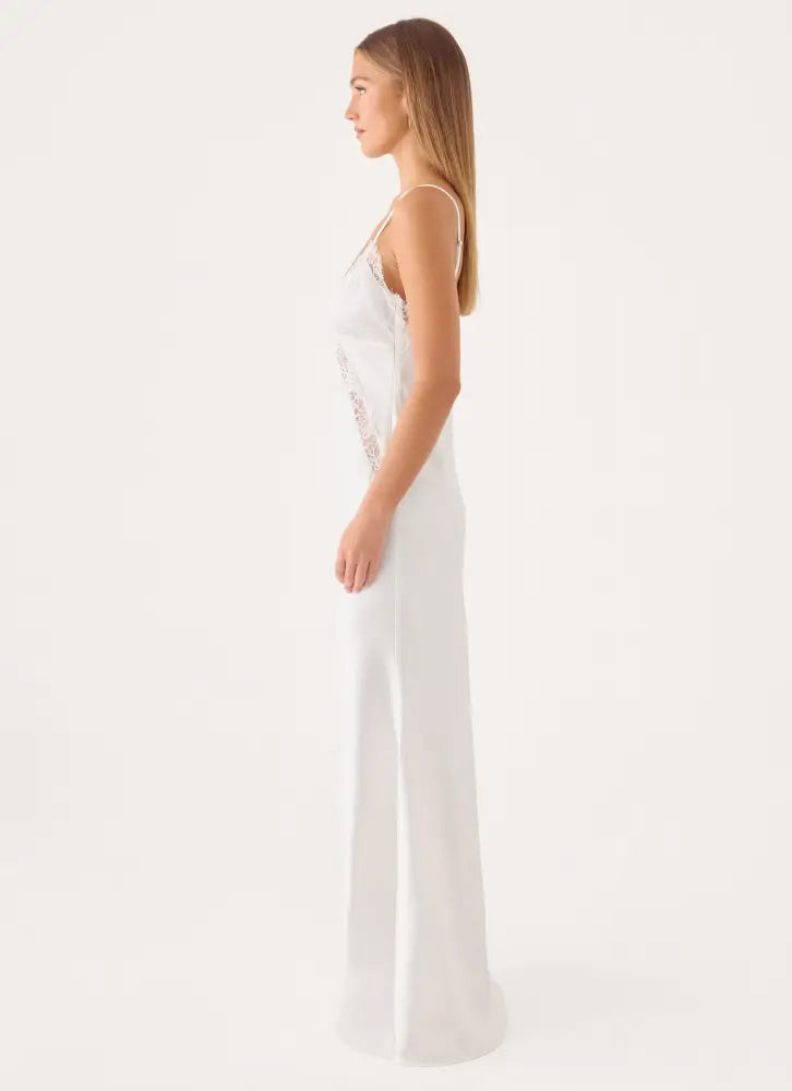 Winona Night Slip Dress - White - Maxi Dresses
