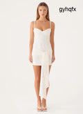 Xylo Lace Mini Dress - White - Mini Dresses